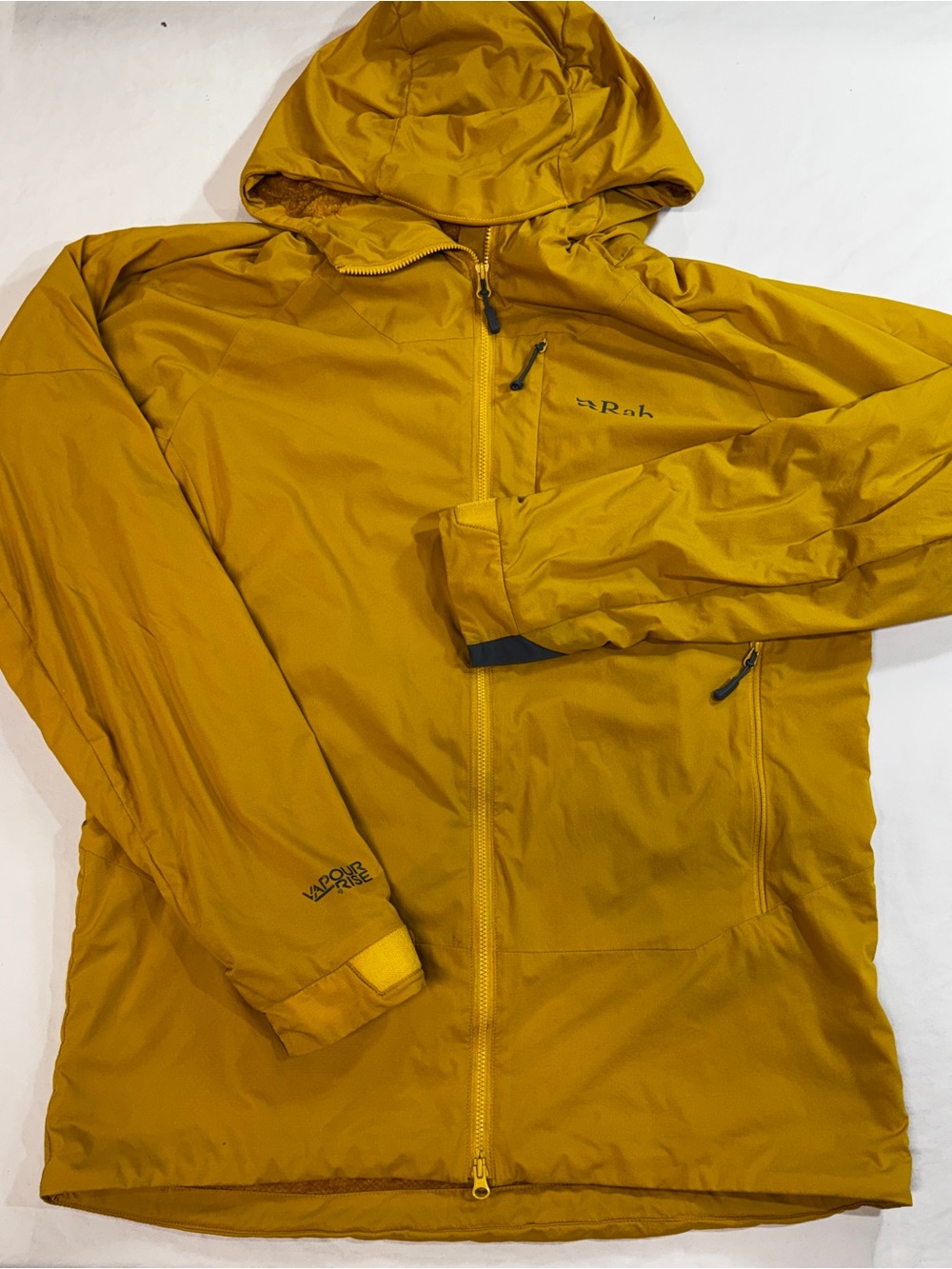 Rab Vapour Rise VR Summit Hooded Jacket Men’s Medium Yellow